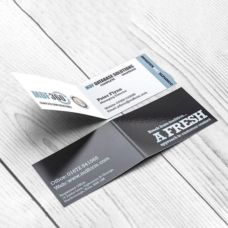 Fold-over Business Cards